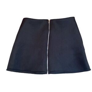 Black Skirt with Silver Zipper